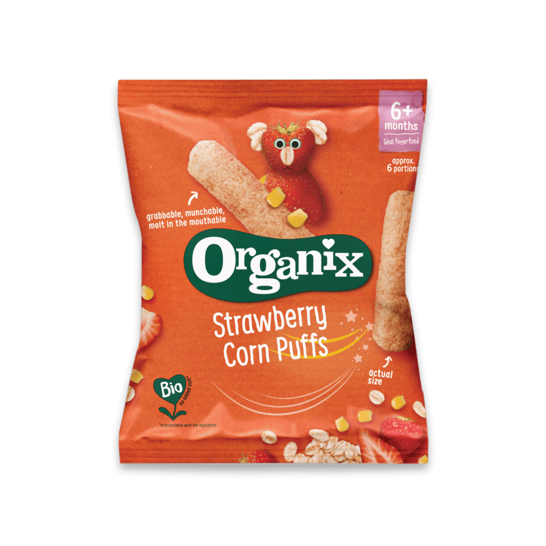 strawberry corn puffs